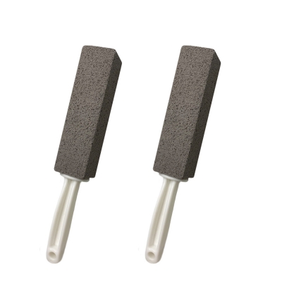 ddLUCK 2 Pack Pumice Cleaning Stone with Handle, Toilet Bowl Cleaner Stains and Hard Water Ring Remover Rust Grill Griddle Cleaner for Kitchen/Bath/Pool/Household Cleaning