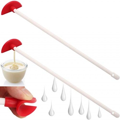 Silicone Bottle Scraper - Reusable Aid to Get the Last Drop, Silicone Last Drop Spatula - 14